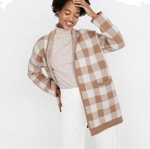 Madewell Minetta Buffalo Check Sweater C